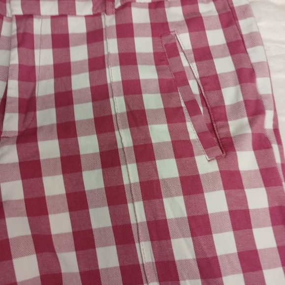 Time and Tru Pink Gingham Ankle Pants | Size 12 - Picture 9 of 10
